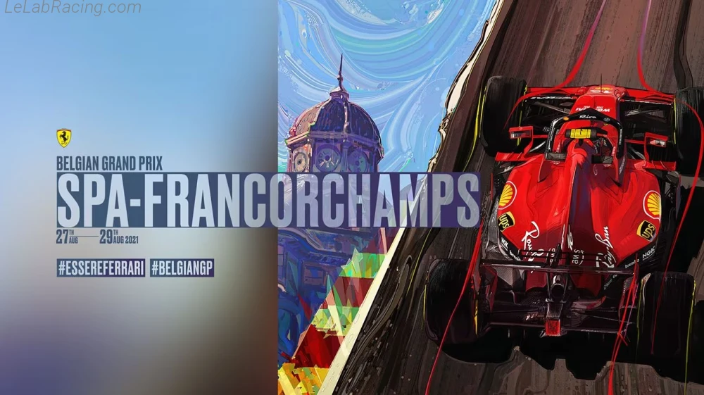 Poster équipe Grand Prix automobile de Belgique 2021