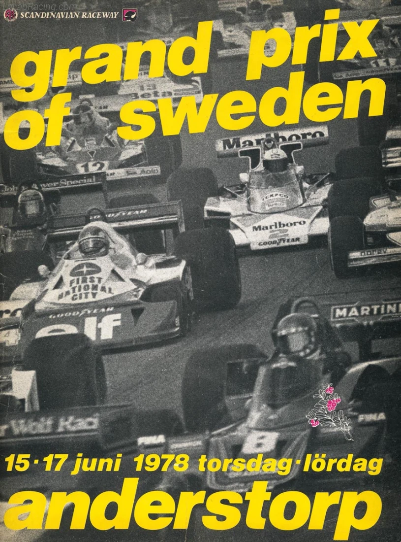Poster d'un grand prix de la saison de F1 1978