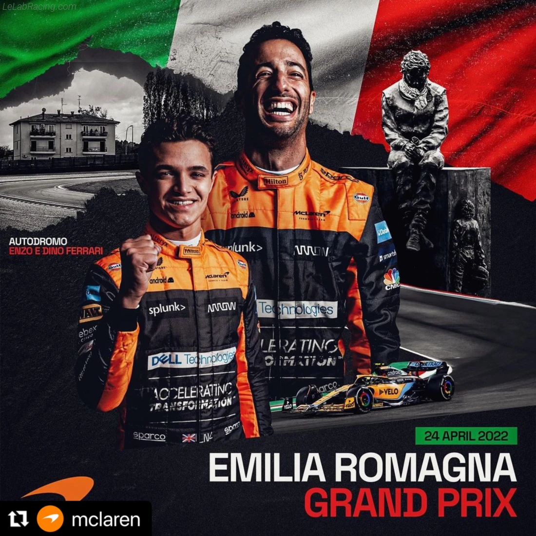 Poster équipe Grand Prix automobile d'Émilie-Romagne 2022