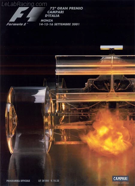 Poster d'un grand prix de la saison de F1 2001