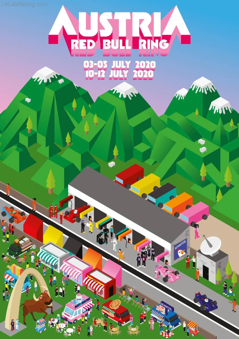 Poster équipe Grand Prix automobile d'Autriche 2020