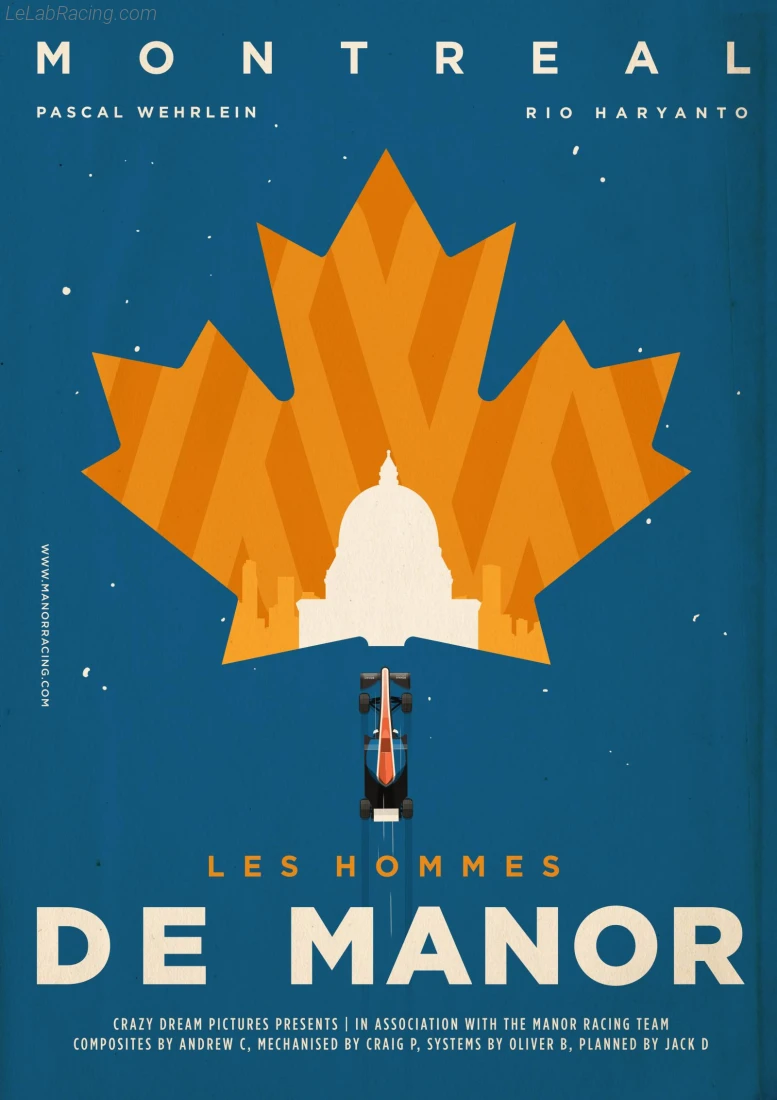 Poster équipe Grand Prix automobile du Canada 2016