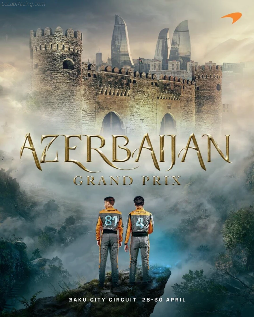 Poster équipe Grand Prix automobile d'Azerbaïdjan 2023