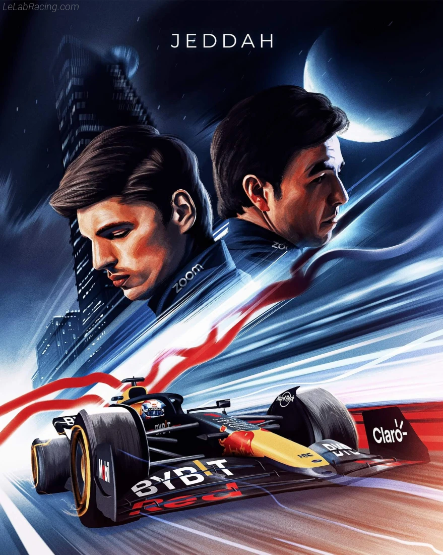 Poster équipe Grand Prix automobile d'Arabie saoudite 2023