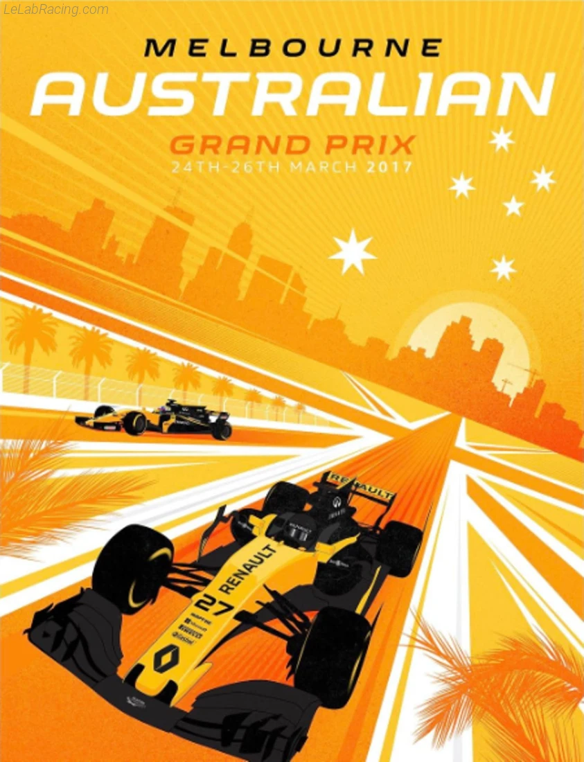 Poster équipe Grand Prix automobile d'Australie 2017