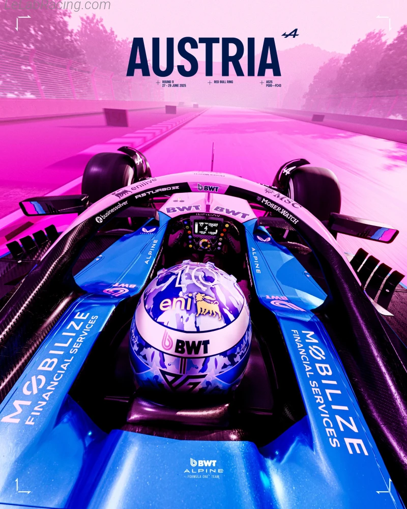 Poster équipe Grand Prix automobile d'Autriche 2025