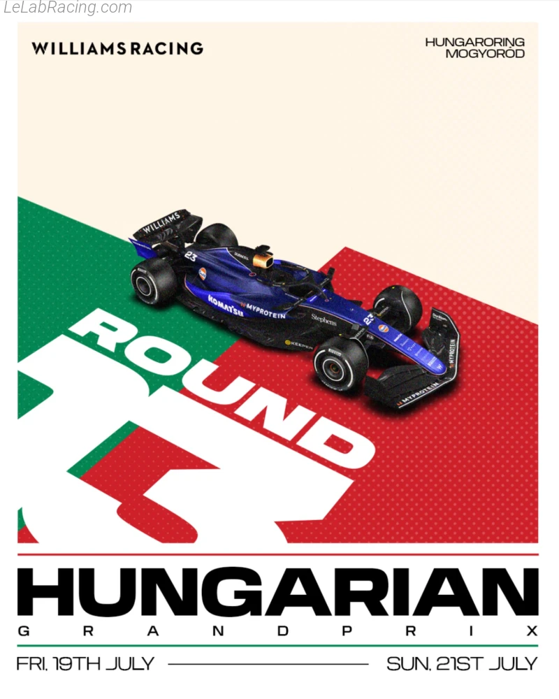 Poster équipe Grand Prix automobile de Hongrie 2024
