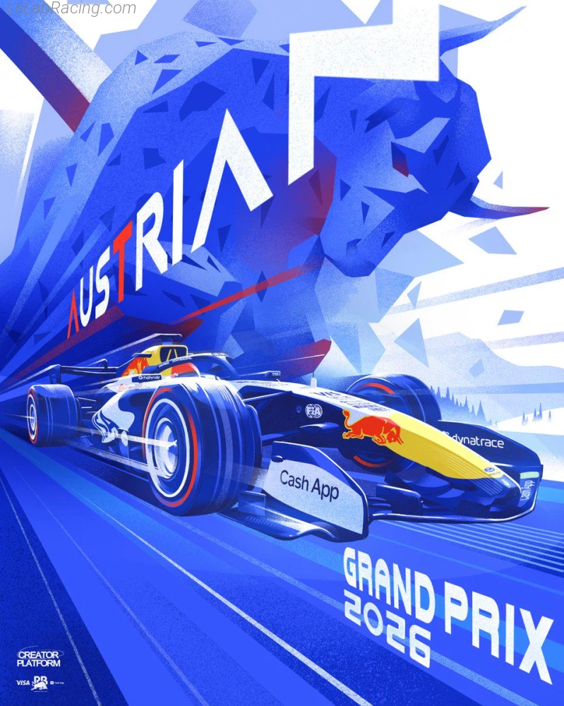 Poster équipe Grand Prix automobile d'Autriche 2026