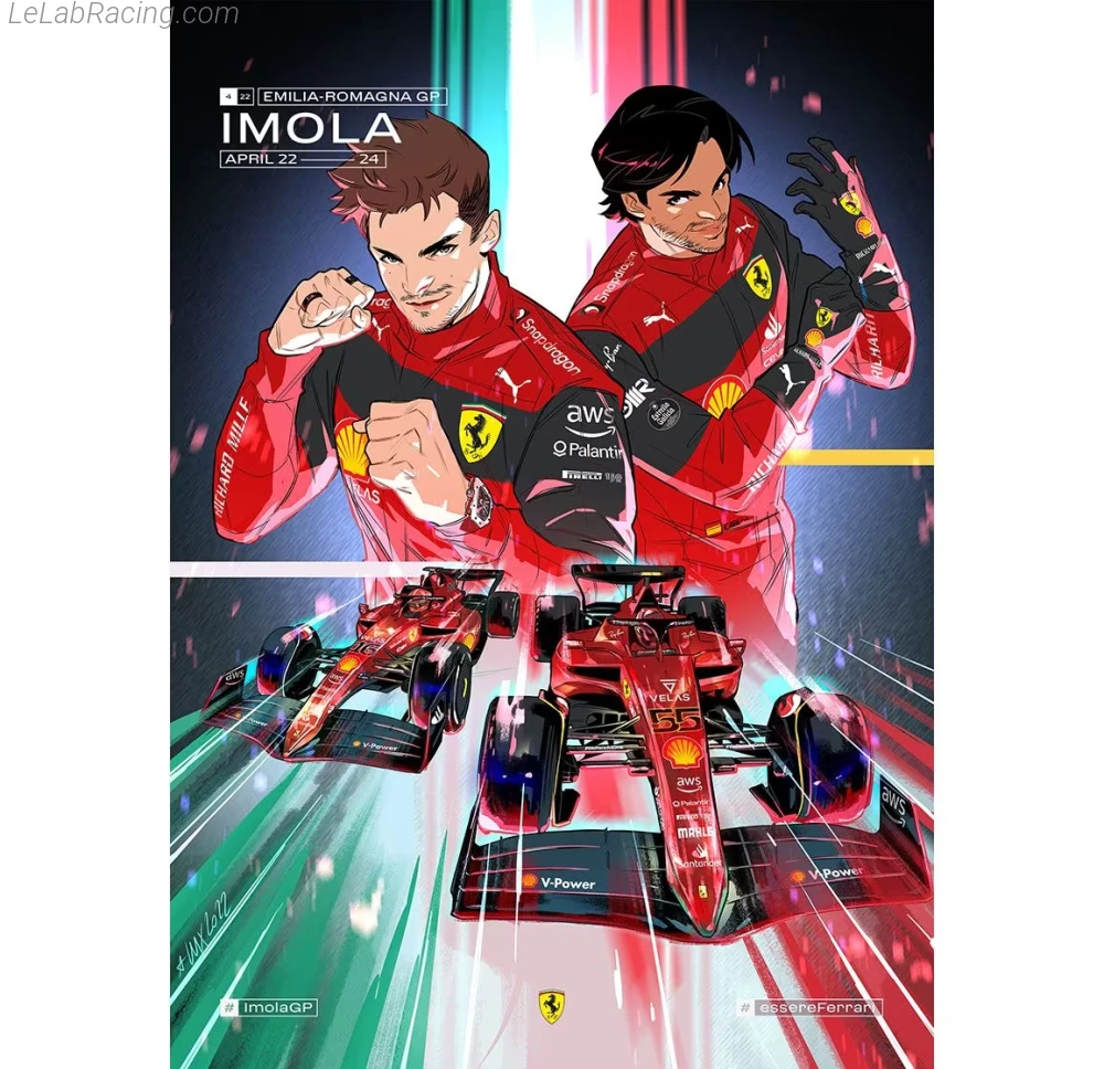 Poster équipe Grand Prix automobile d'Émilie-Romagne 2022