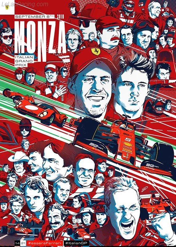 Poster équipe Grand Prix automobile d'Italie 2019