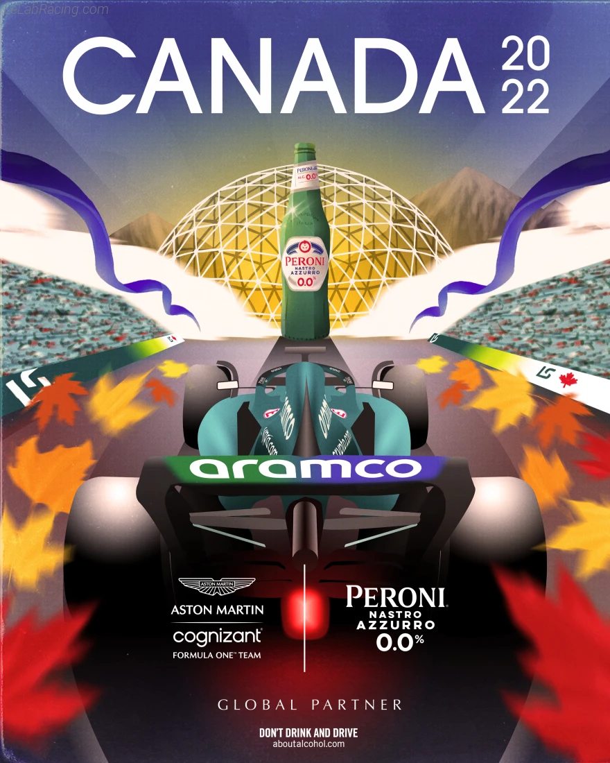 Poster équipe Grand Prix automobile du Canada 2022