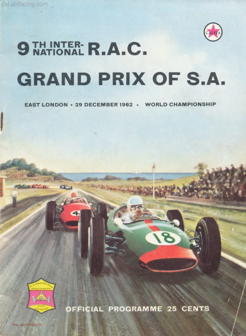 Poster d'un grand prix de la saison de F1 1962