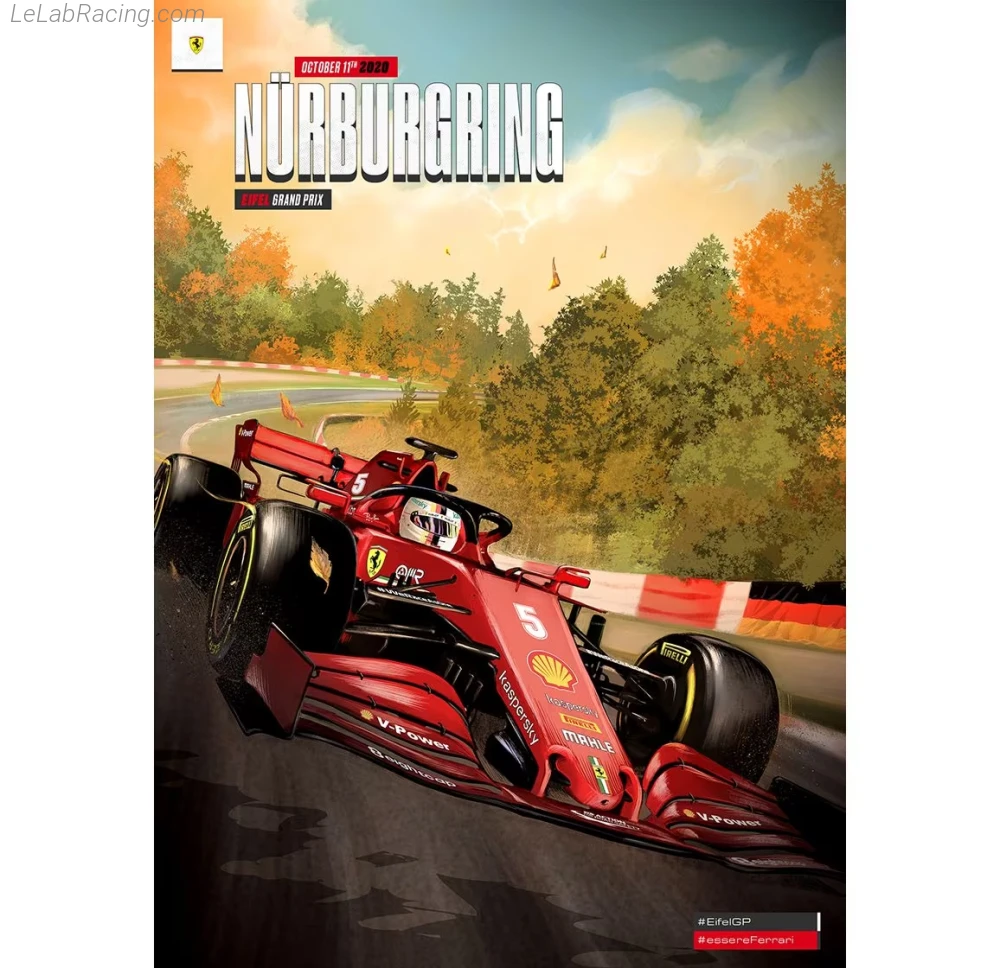 Poster équipe Grand Prix automobile de l'Eifel 2020