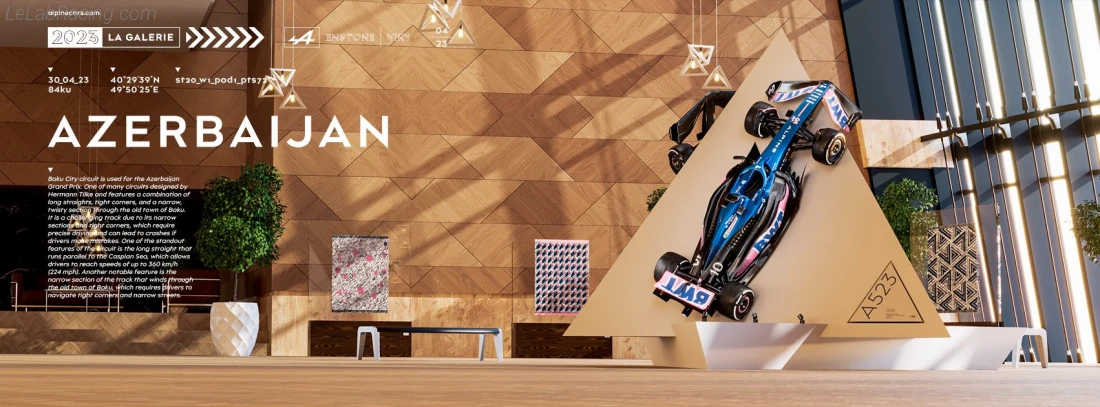 Poster équipe Grand Prix automobile d'Azerbaïdjan 2023