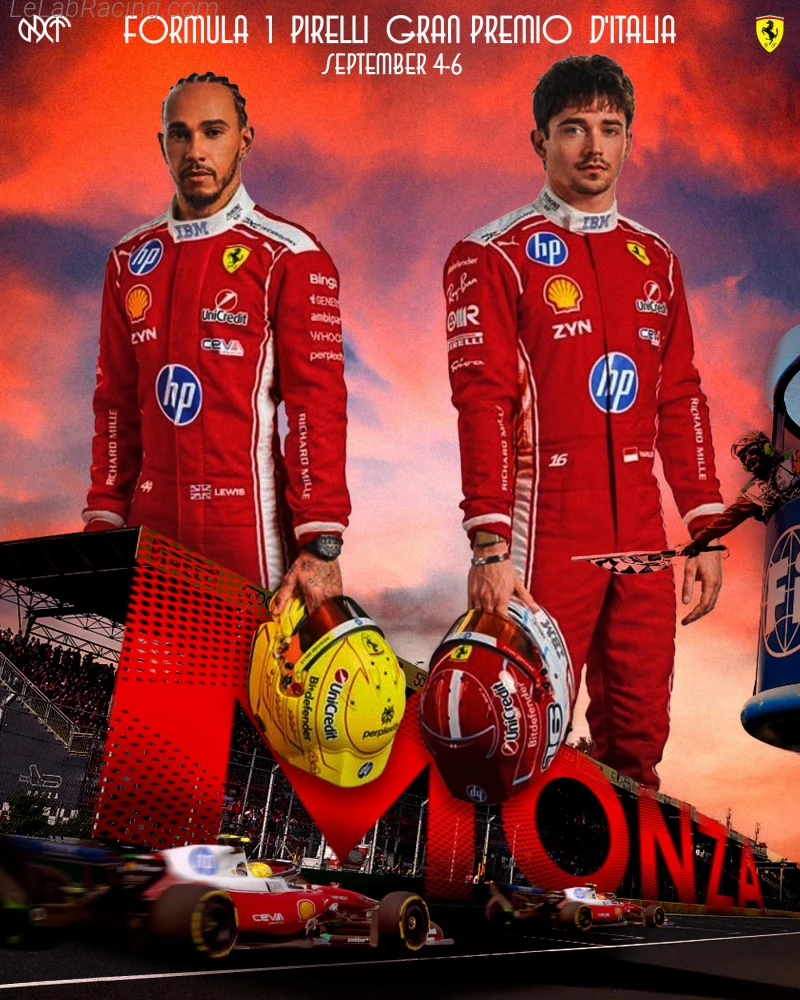 Poster équipe Grand Prix automobile d'Italie 2026