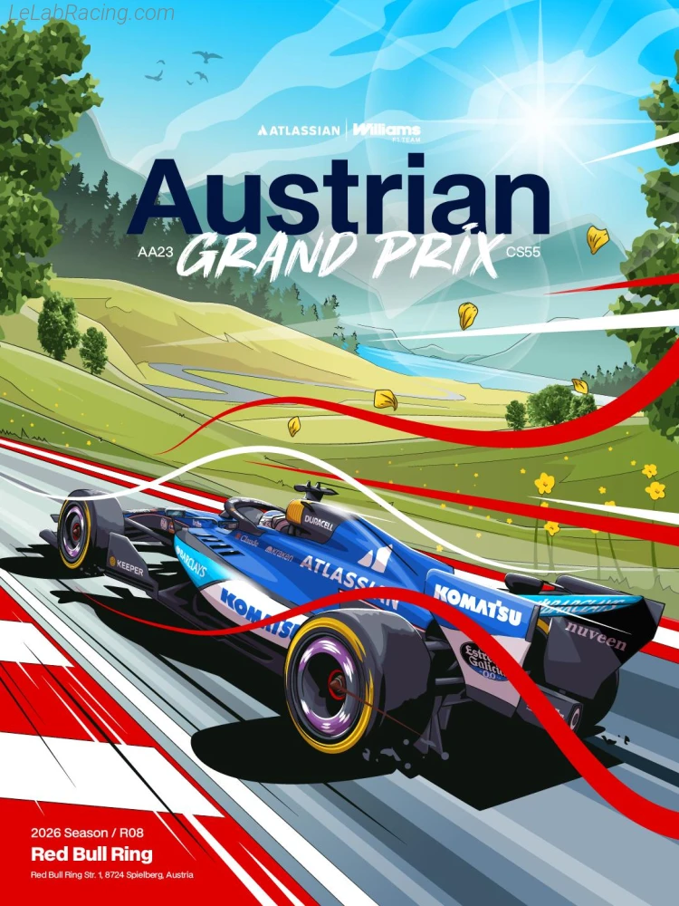 Poster équipe Grand Prix automobile d'Autriche 2026