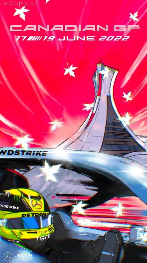 Poster équipe Grand Prix automobile du Canada 2022