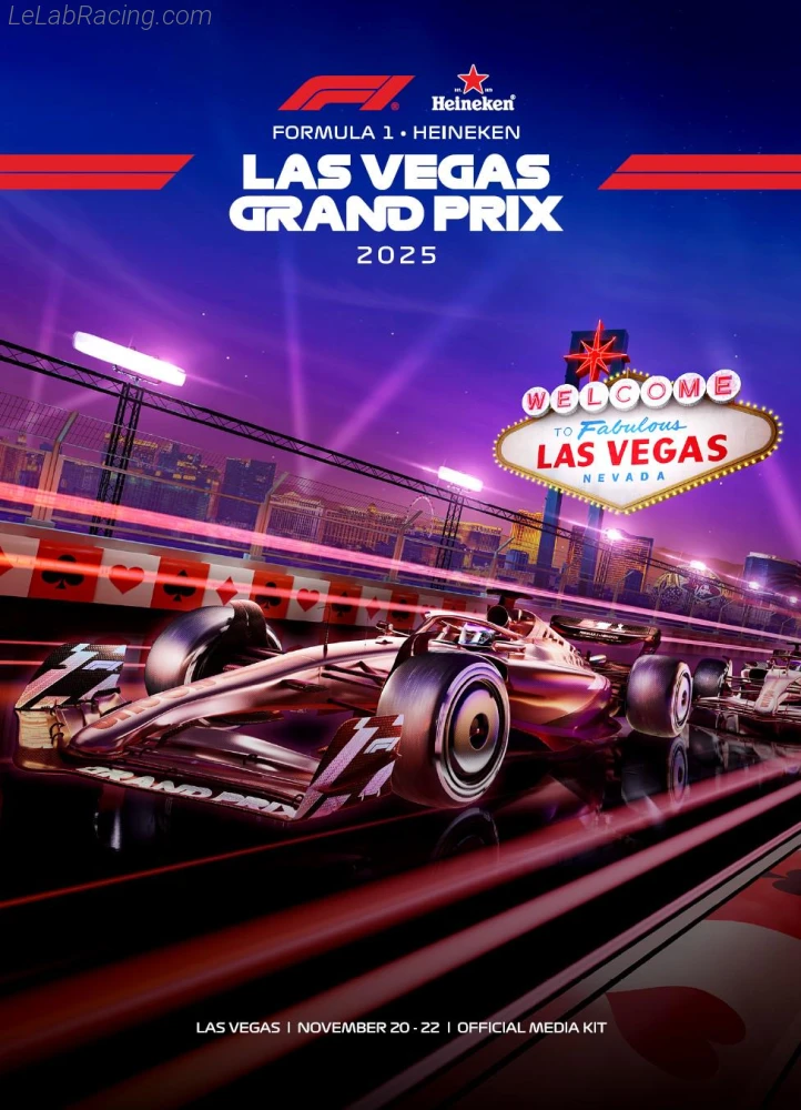 Poster équipe Grand Prix automobile de Las Vegas 2025