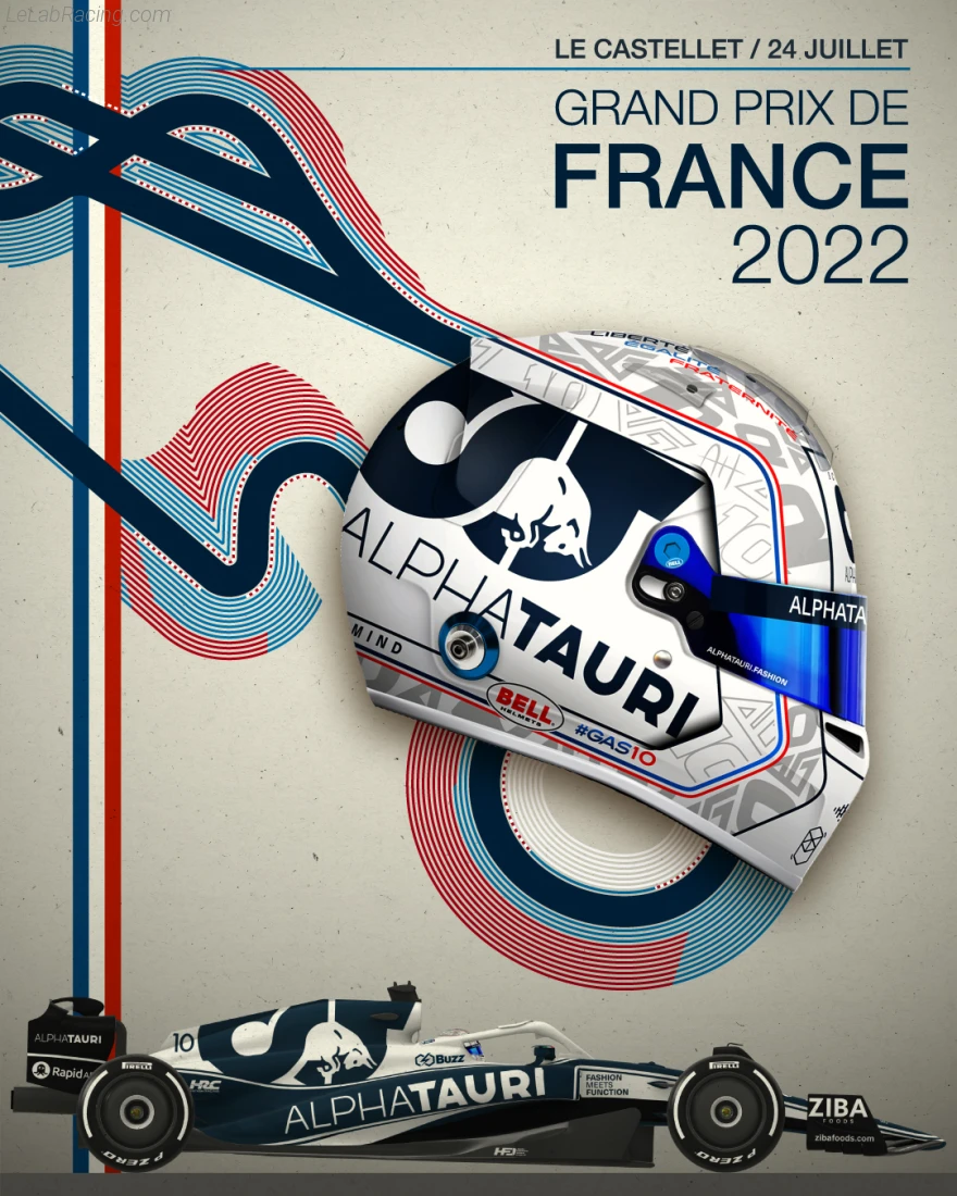 Poster équipe Grand Prix automobile de France 2022