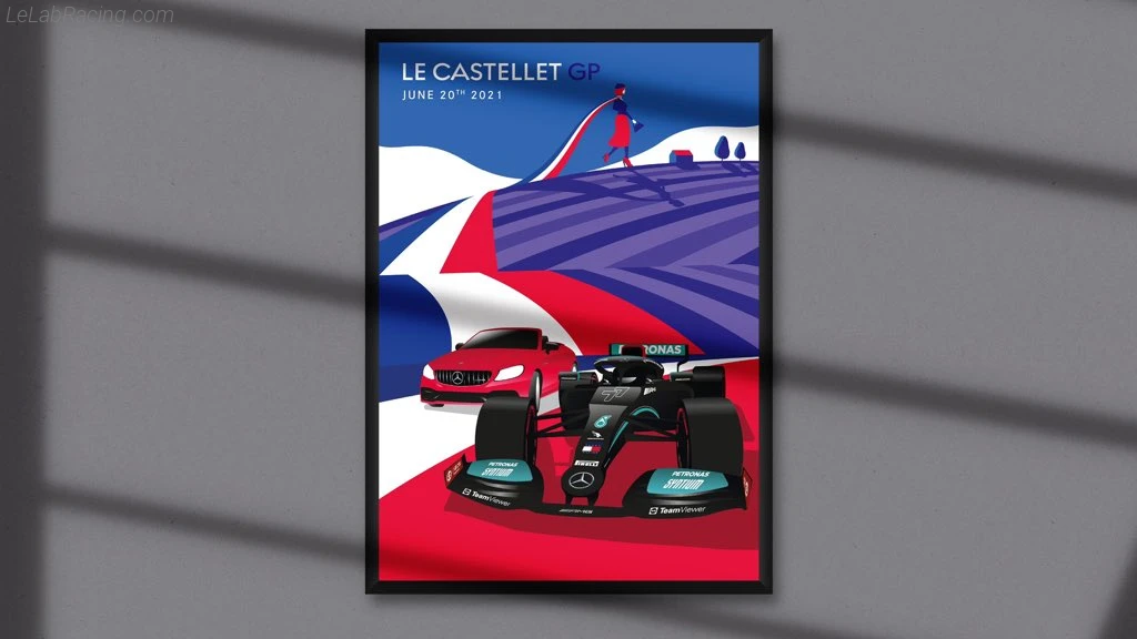 Poster équipe Grand Prix automobile de France 2021