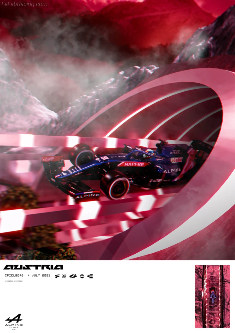 Poster équipe Grand Prix automobile d'Autriche 2021