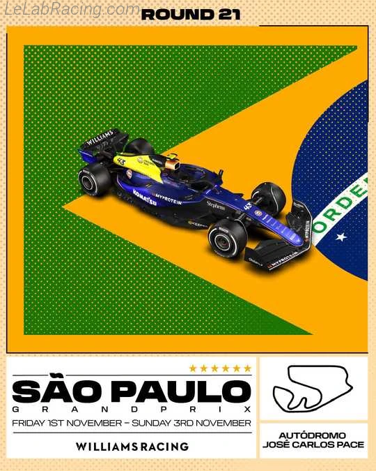 Poster équipe Grand Prix automobile de São Paulo 2024