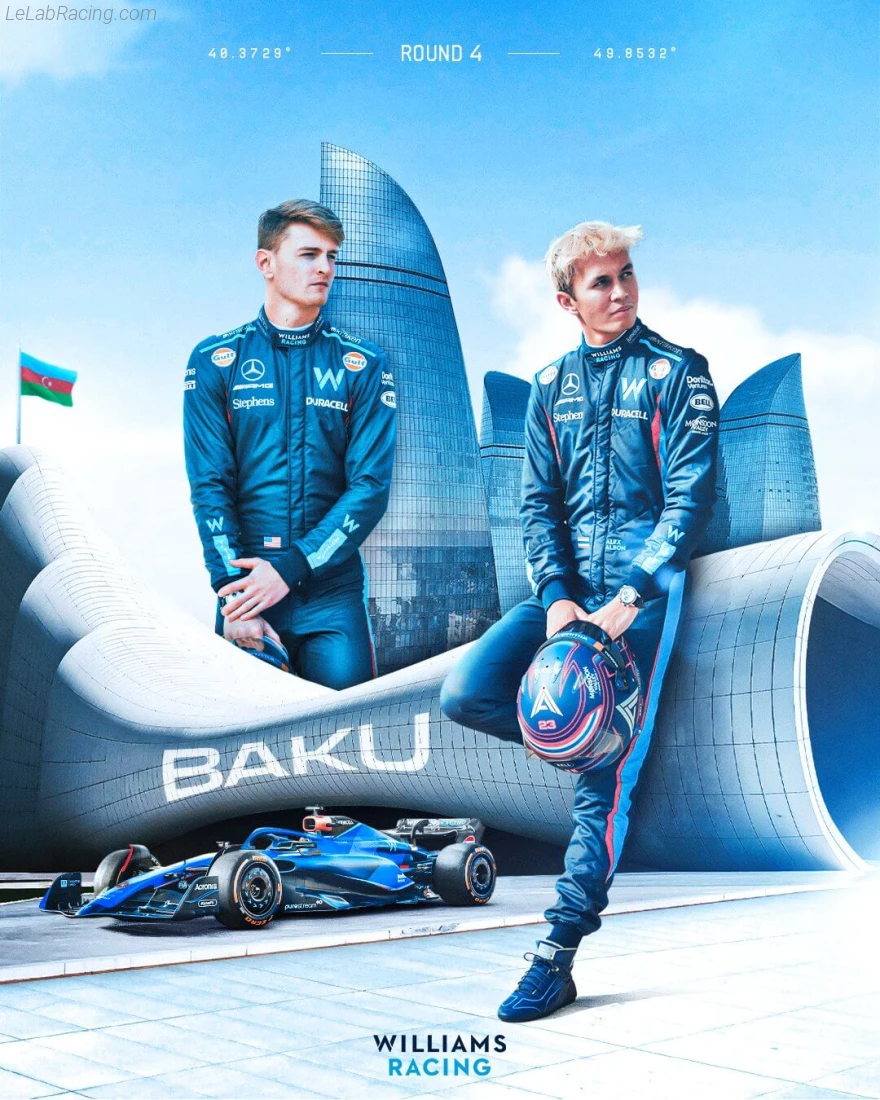 Poster équipe Grand Prix automobile d'Azerbaïdjan 2023