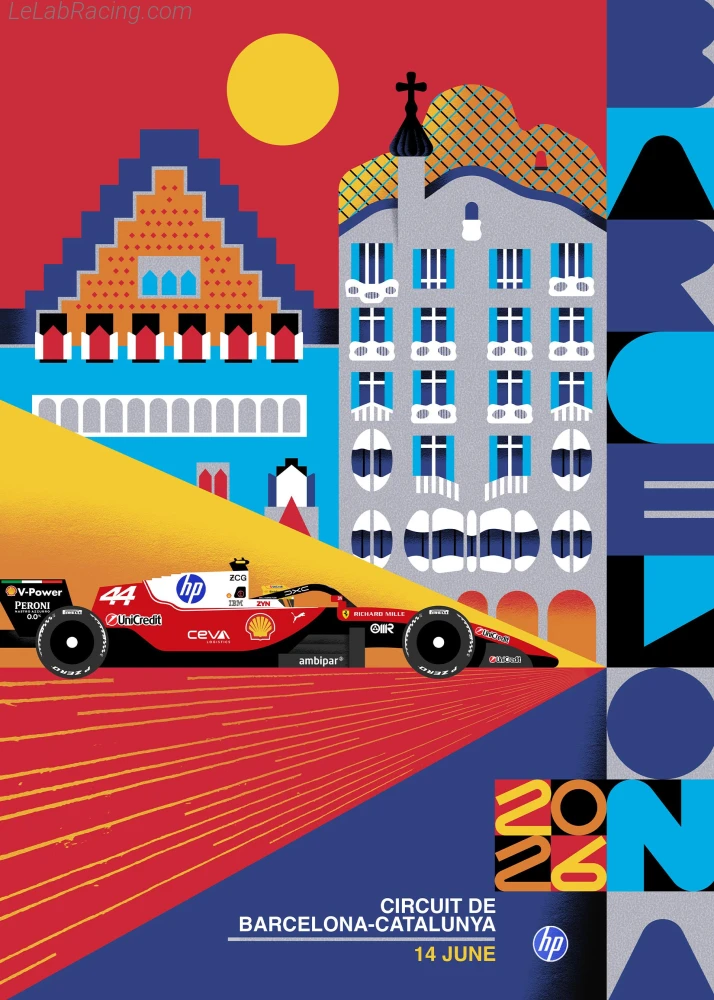 Poster équipe Barcelona Grand Prix