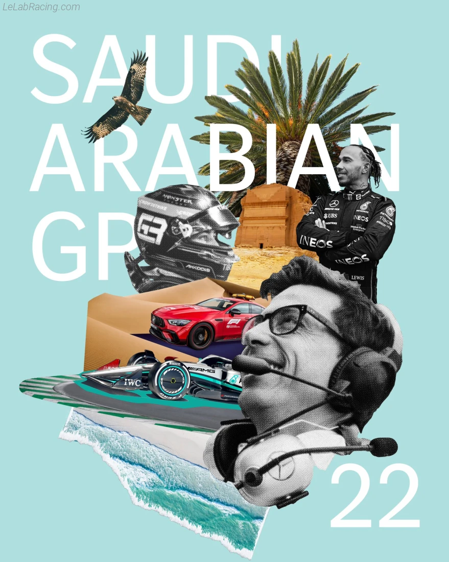 Poster équipe Grand Prix automobile d'Arabie saoudite 2022