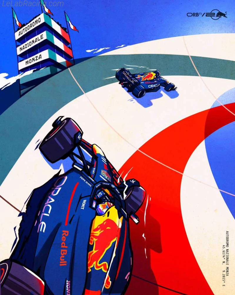 Poster équipe Grand Prix automobile d'Italie 2024