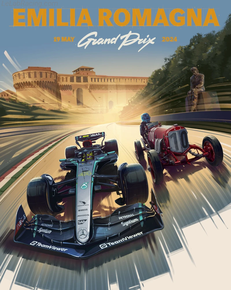 Poster équipe Grand Prix automobile d'Émilie-Romagne 2024