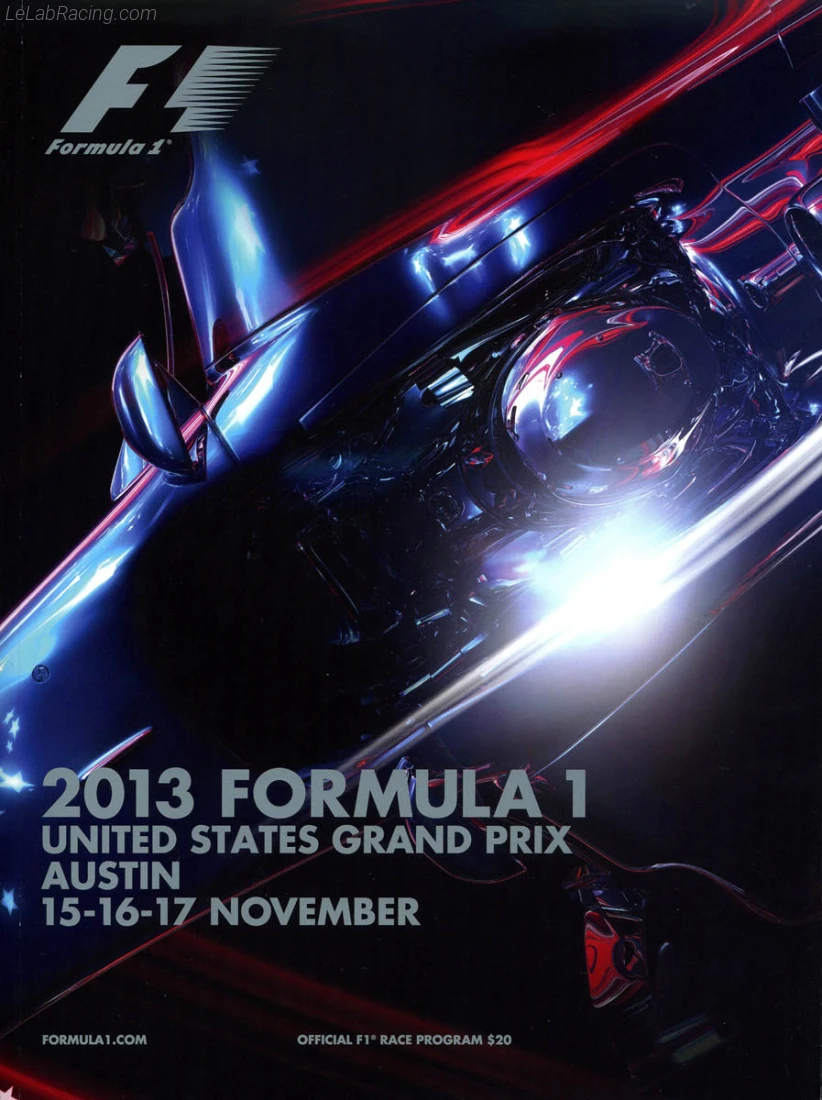 Poster d'un grand prix de la saison de F1 2013