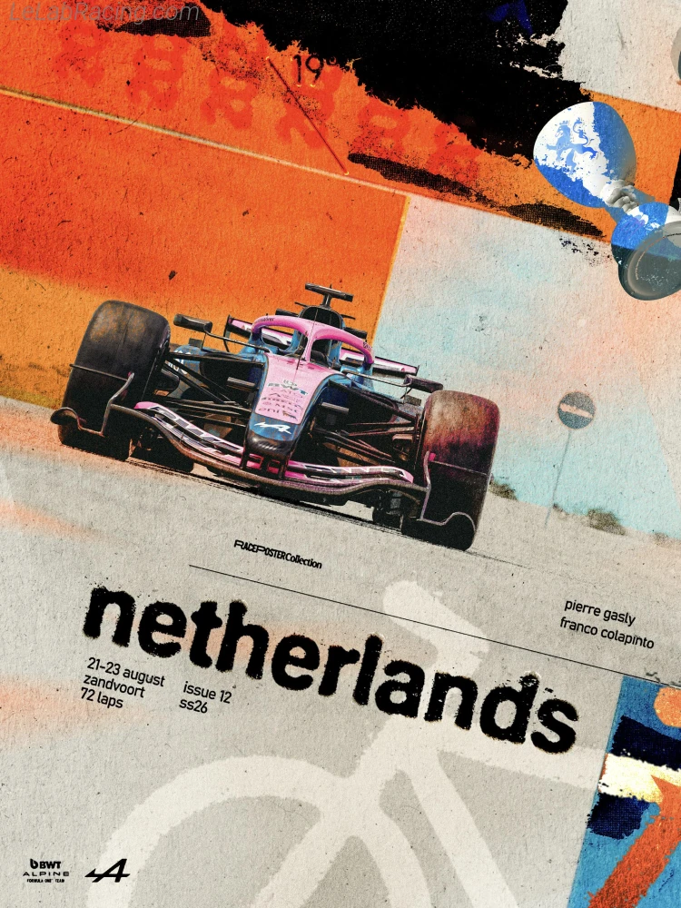 Poster équipe Grand Prix automobile des Pays-Bas 2026