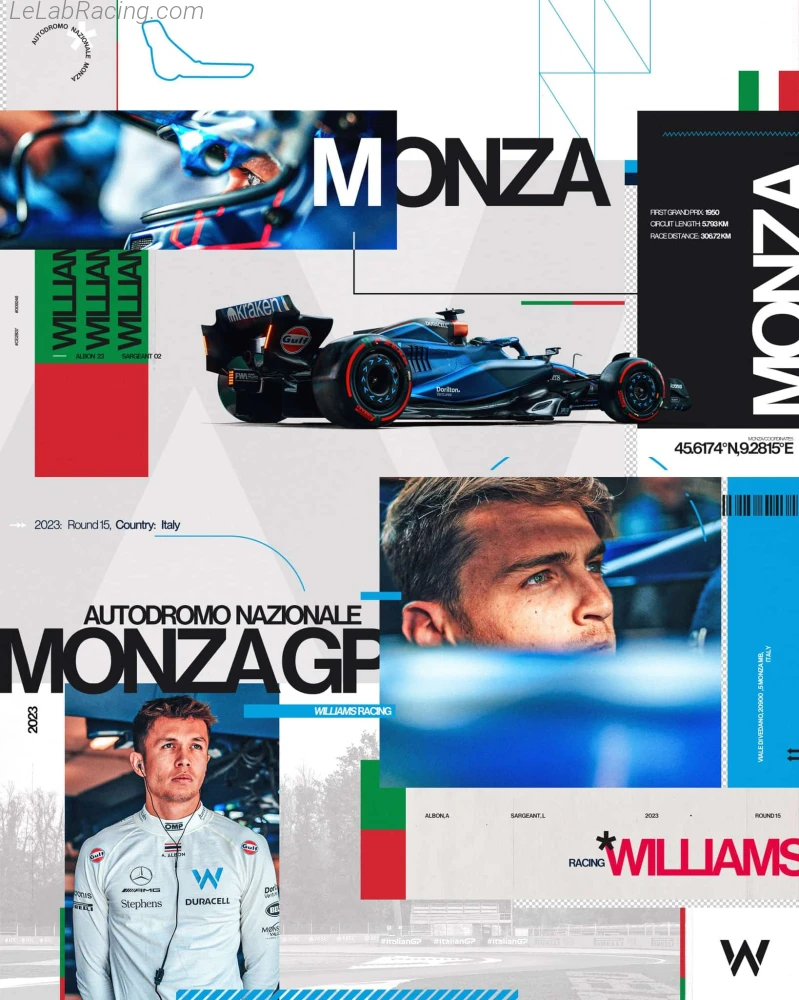 Poster équipe Grand Prix automobile d'Italie 2023