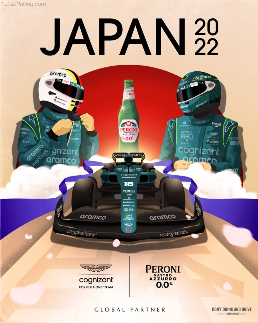 Poster équipe Grand Prix automobile du Japon 2022