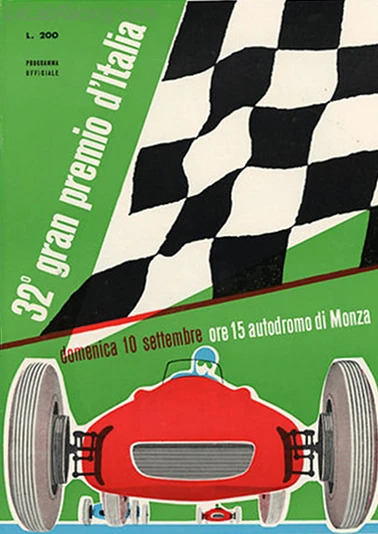 Poster d'un grand prix de la saison de F1 1961