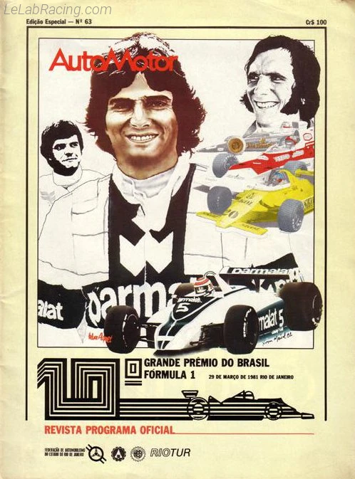 Poster d'un grand prix de la saison de F1 1981