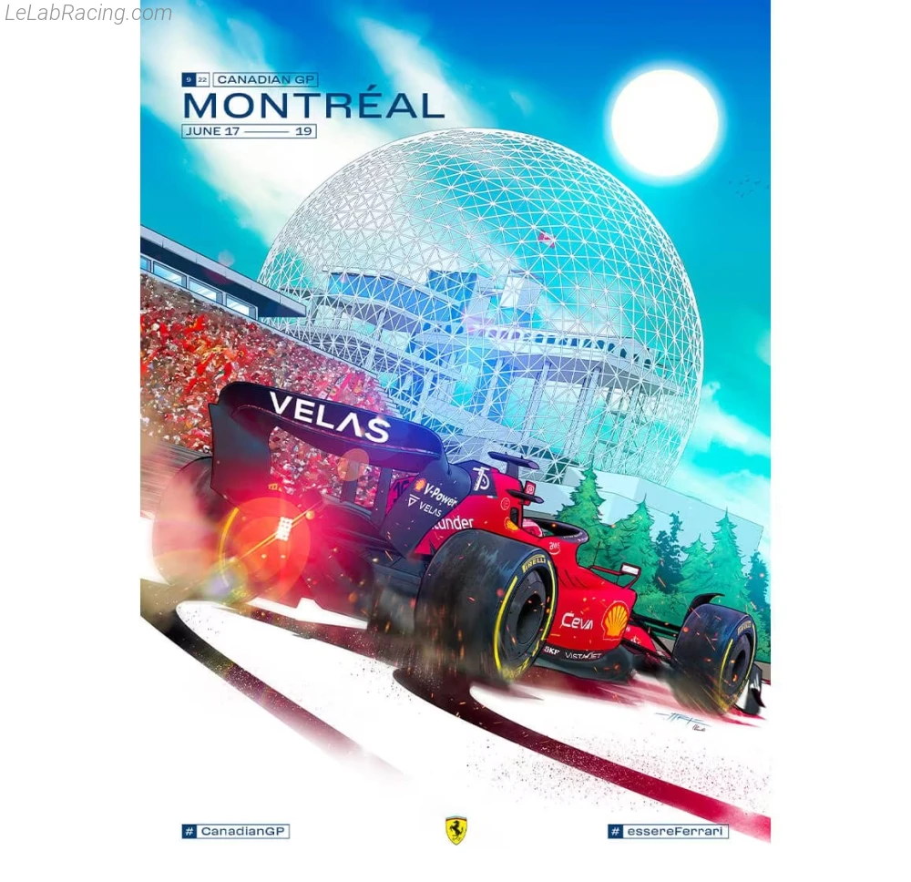 Poster équipe Grand Prix automobile du Canada 2022