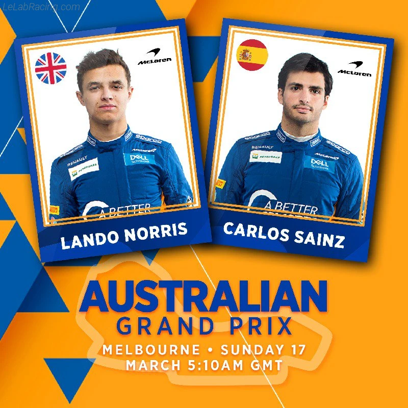 Poster équipe Grand Prix automobile d'Australie 2019