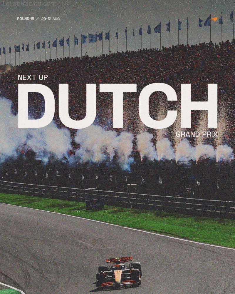 Poster équipe Grand Prix automobile des Pays-Bas 2025