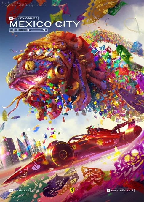 Poster équipe Mexico City Grand Prix