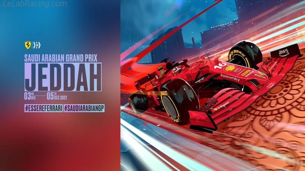 Poster équipe Grand Prix automobile d'Arabie saoudite 2021