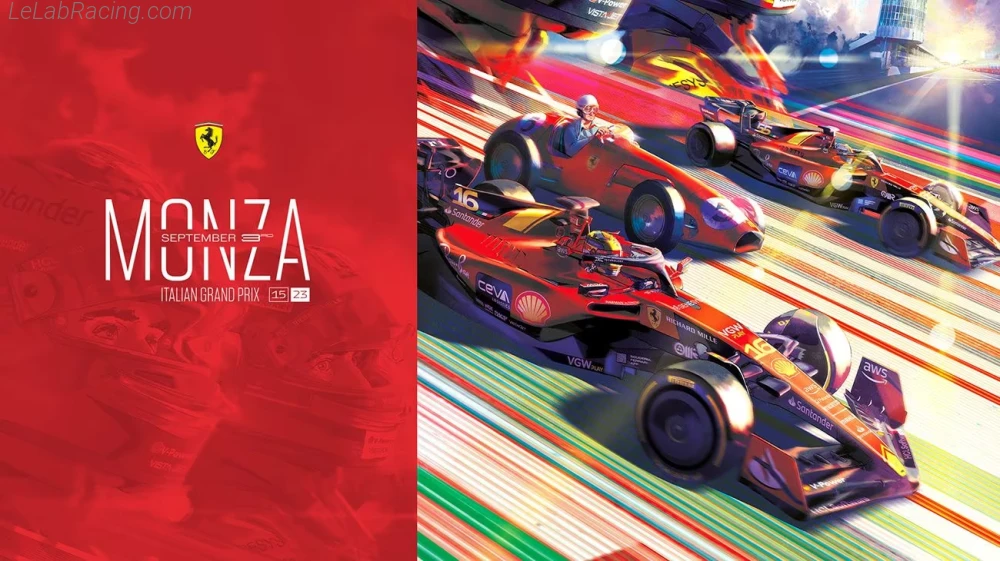 Poster équipe Grand Prix automobile d'Italie 2023