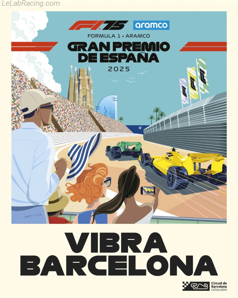Poster d'un grand prix de la saison de F1 2025