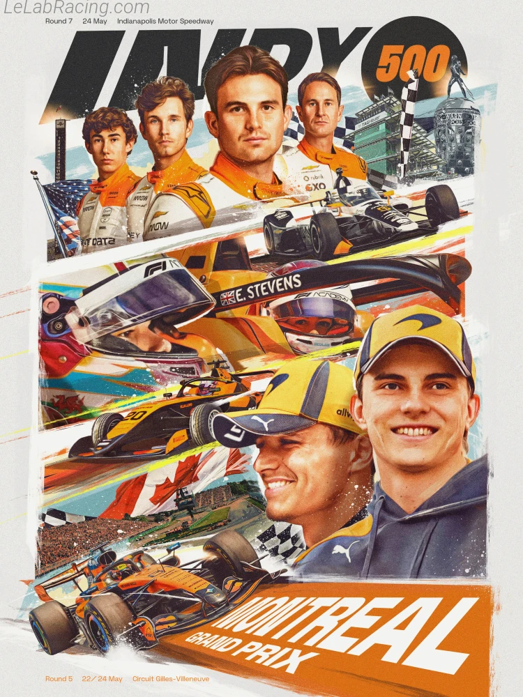Poster équipe Grand Prix automobile du Canada 2026
