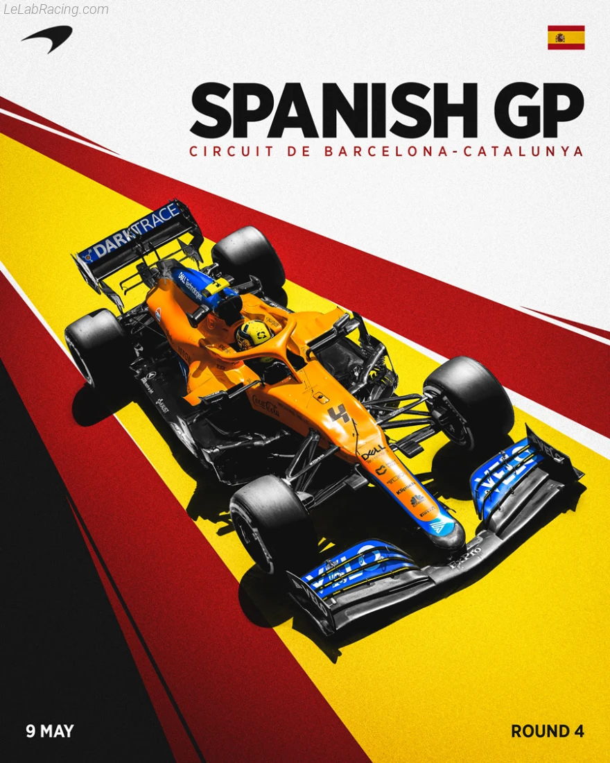 Poster équipe Grand Prix automobile d'Espagne 2021