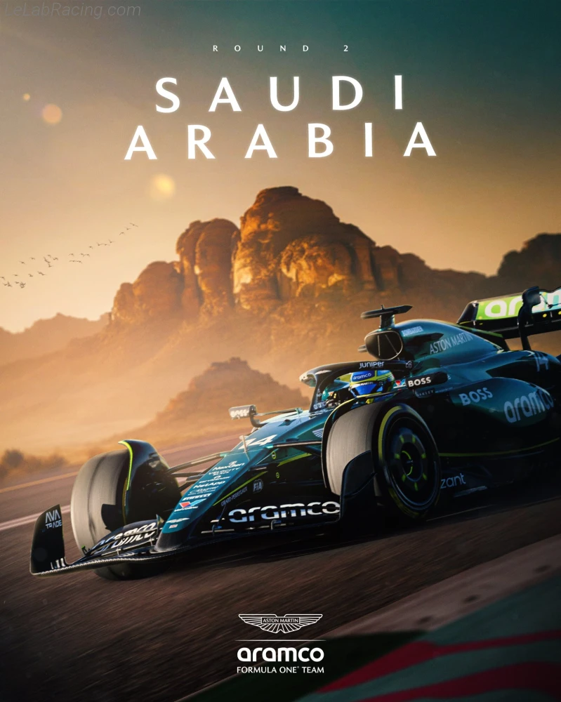 Poster équipe Grand Prix automobile d'Arabie saoudite 2024