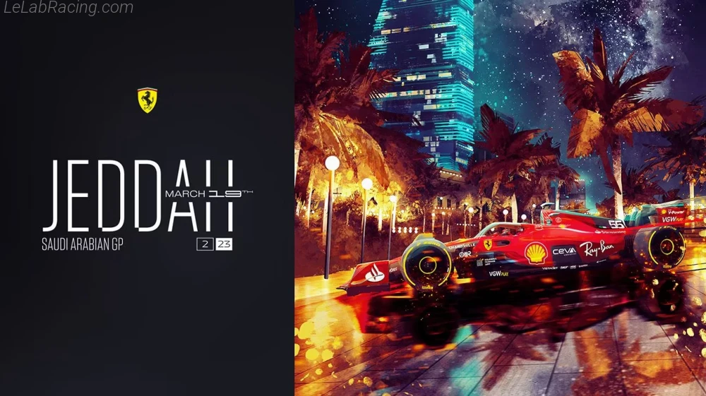 Poster équipe Grand Prix automobile d'Arabie saoudite 2023