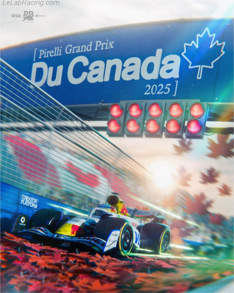 Poster équipe Grand Prix automobile du Canada 2025