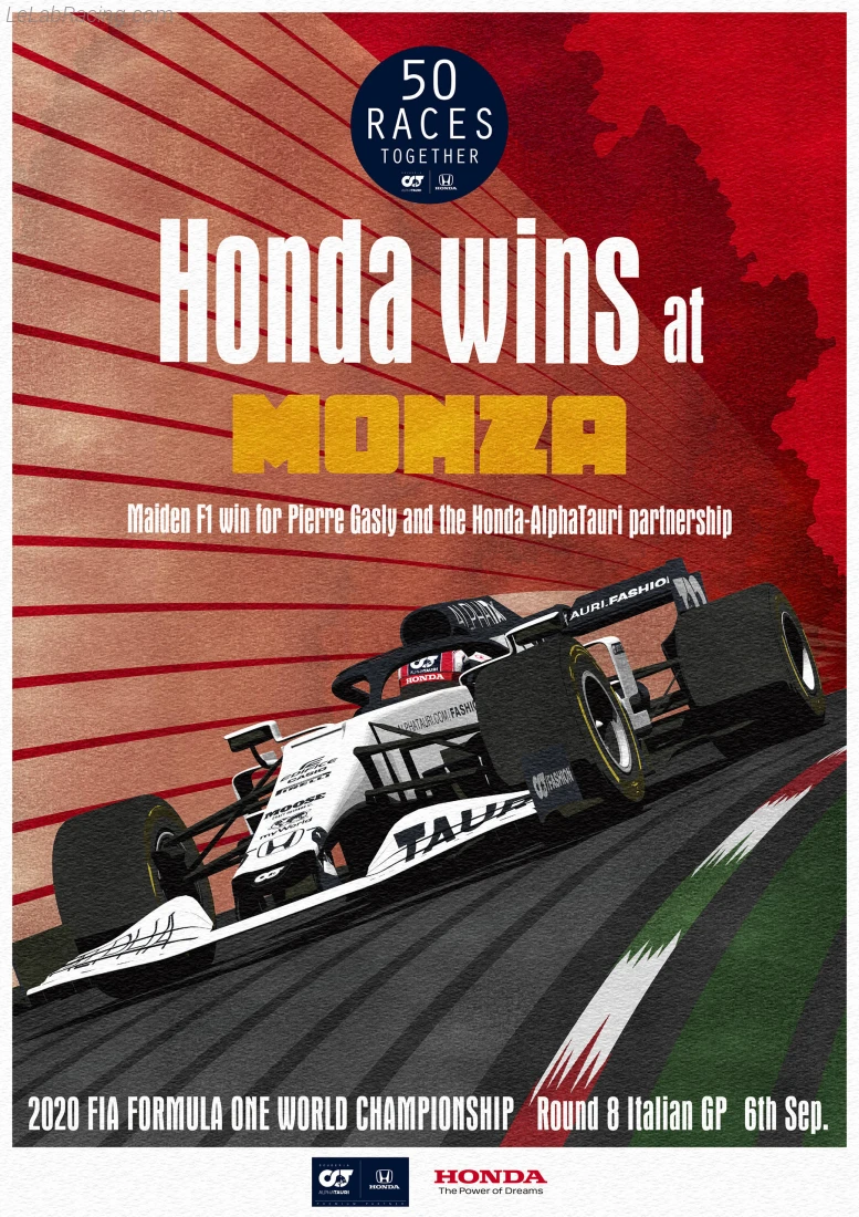 Poster équipe Grand Prix automobile d'Italie 2021